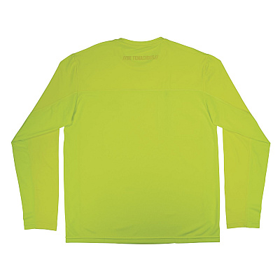 ergodyne Chill-Its 6689 Cooling Long Sleeve Sun Shirt with UV Protection, Large, Lime (EGO12144)