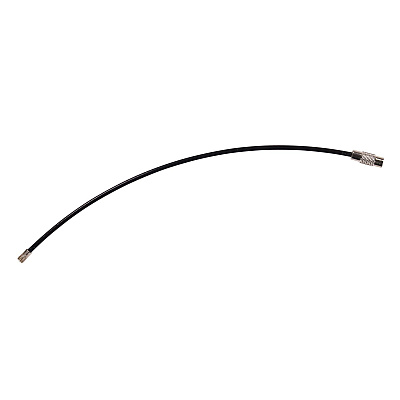 ergodyne Arsenal 5719 Wire Cable Key Ring, 1.88" dia, Iron, Black, 10/Pack (EGO13722)