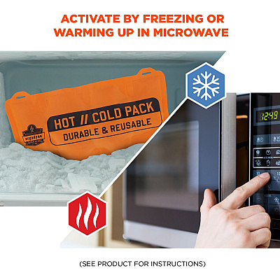 ergodyne ProFlex 6275 Reusable Hot/Cold Pack Replacement, 13 x 6.7, 2/Pack (EGO12212)