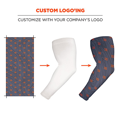 ergodyne Chill-Its 6695 Sun Protection Arm Sleeves, Polyester/Spandex, X-Large/2X-Large, Camo (EGO12192)
