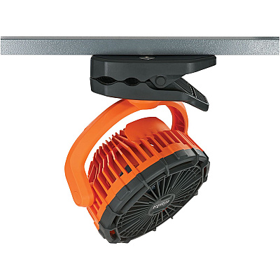 ergodyne Chill-Its 6090 Rechargeable Portable Jobsite Fan, 9.5, Orange/Black (EGO12800)