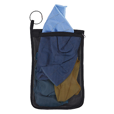 ergodyne Arsenal 5718 Zippered Mesh Wash Bag, 8 x 10, Polyester, Black, 10/Pack (EGO13721)