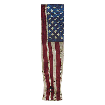 ergodyne Chill-Its 6695 Sun Protection Arm Sleeves, Polyester/Spandex, Medium/Large, American Flag (EGO12193)