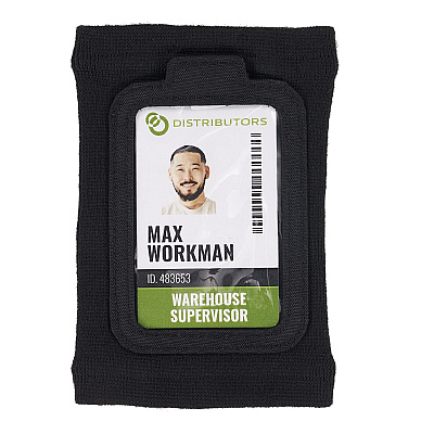 ergodyne Squids 3388 Wrist ID/Badge Holder, Vertical, Black, 3.5 x 5.5 Holder, 2.75 x 3.75 Insert (EGO19960)