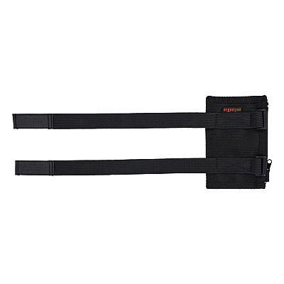 ergodyne Squids 3387 Dual Band Arm ID/Badge Holder with Zipper, Vertical, Black, 3.75 x 5.75 for 2.75 x 4.75 Insert (EGO19959)