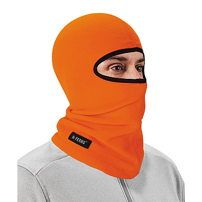 ergodyne N-Ferno 6821 Fleece Balaclava Face Mask, One Size Fits Most, Orange (EGO16954)