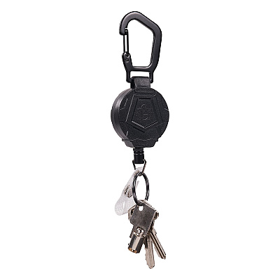 ergodyne Squids 3391 ID/Badge Reel, Extends 32", Black (EGO19968)