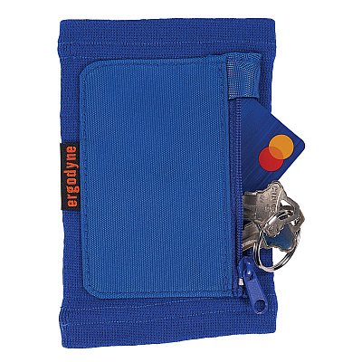 ergodyne Squids 3388 Wrist ID/Badge Holder, Vertical, Blue, 3.5 x 5.5 Holder, 2.75 x 3.75 Insert (EGO19963)