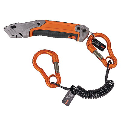 ergodyne Squids 3785 Split Ring Tool Attachment, 2 lb Max Working Capacity, 1" dia, Silver, 10/Pack (EGO19785)