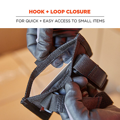 ergodyne Squids 3390 Dual Band Arm ID/Badge Holder with Hook-and-Loop Closure, Vertical, Black, 3.75 x 5.75, 2.75 x 4.75 Insert (EGO19966)