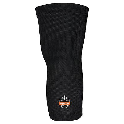 ergodyne ProFlex 550 Padded Knee Sleeves with 3-Layer Foam Cap, Slip-On, X-Large+, Black, Pair (EGO18553)