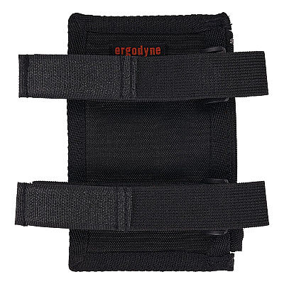 ergodyne Squids 3387 Dual Band Arm ID/Badge Holder with Zipper, Vertical, Black, 3.75 x 5.75 for 2.75 x 4.75 Insert (EGO19959)