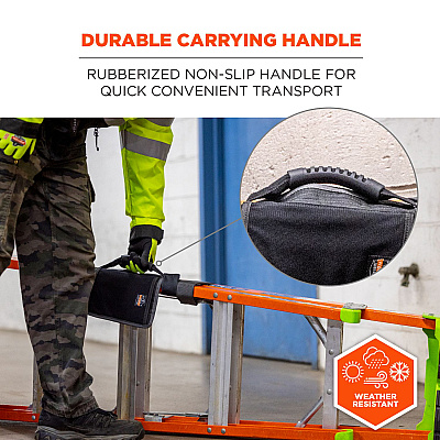 ergodyne Arsenal 5301 Ladder Carrying Handle, Supports Up to 100 lb, 2 x 9 x 11, Black (EGO19197)