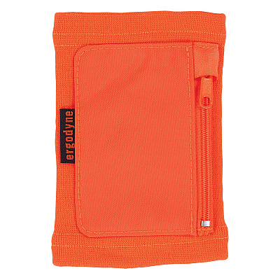 ergodyne Squids 3388 Wrist ID/Badge Holder, Vertical, Orange, 3.5 x 5.5 Holder, 2.75 x 3.75 Insert (EGO19961)