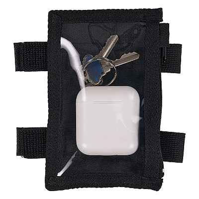 ergodyne Squids 3387 Dual Band Arm ID/Badge Holder with Zipper, Vertical, Black, 3.75 x 5.75 for 2.75 x 4.75 Insert (EGO19959)