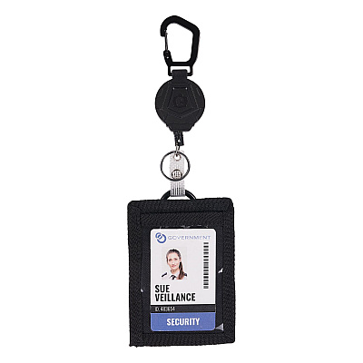 ergodyne Squids 3391 ID/Badge Reel, Extends 32", Black (EGO19968)
