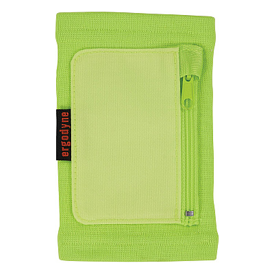 ergodyne Squids 3388 Wrist ID/Badge Holder, Vertical, Lime, 3.5 x 5.5 Holder, 2.75 x 3.75 Insert (EGO19962)