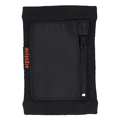 ergodyne Squids 3388 Wrist ID/Badge Holder, Vertical, Black, 3.5 x 5.5 Holder, 2.75 x 3.75 Insert (EGO19960)