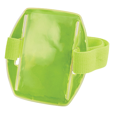ergodyne Squids 3386 Arm Band ID/Badge Holder, Vertical, Lime, 3.75 x 4.25 Holder, 2.5 x 4 Insert, 10/Pack (EGO19970)