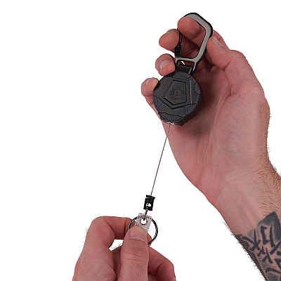 ergodyne Squids 3391 ID/Badge Reel, Extends 32", Black (EGO19968)
