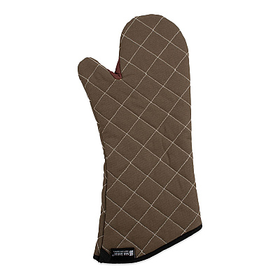 San Jamar Bestguard Oven Mitt, 17", WebGuard Plus Fabric, Tan, Pair (SJM800FG17)