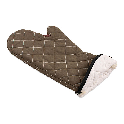 San Jamar Bestguard Oven Mitt, 17", WebGuard Plus Fabric, Tan, Pair (SJM800FG17)