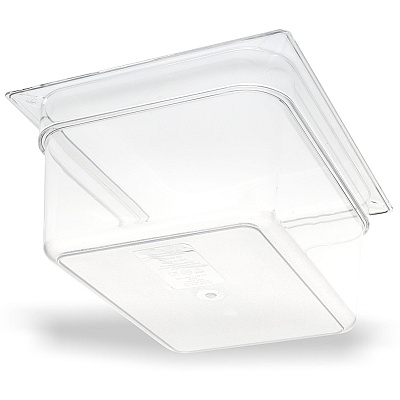 Carlisle StorPlus Polycarbonate Food Pan, 8.7 qt, 10.38 x 12.75 x 6, Clear, Plastic (CFS10222B07)