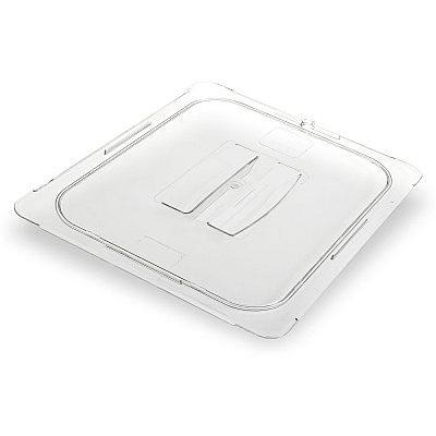 Carlisle StorPlus Polycarbonate Handled Universal Lid, 12.88 x 20.75 x 0.88, Clear, Plastic (CFS10210U07)