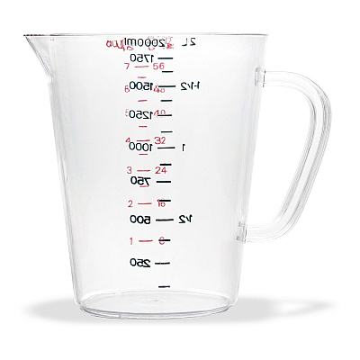 Carlisle Commercial Measuring Cup, 0.5 gal, Clear (CFS4314407)