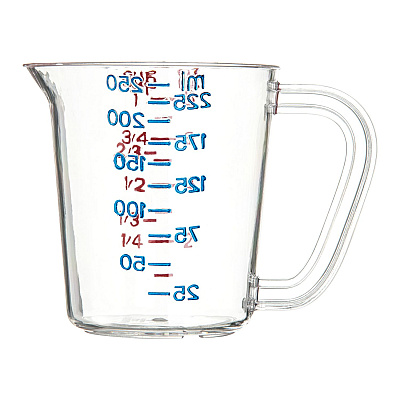 Carlisle Commercial Measuring Cup, 1 cup, Clear (CFS4314107)