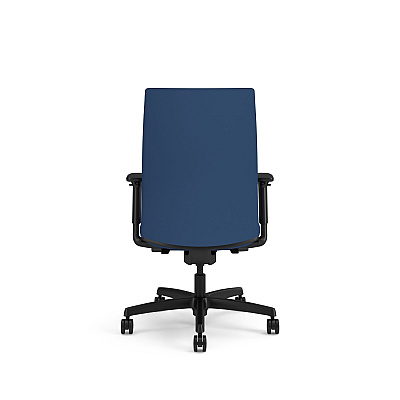HON Ignition 2.0 Upholstered Mid-Back Task Chair, Up to 300 lbs, 17 to 21.5 Seat Height, Elysian Seat and Back, Black Base (HONI2U2ASX04NTK)