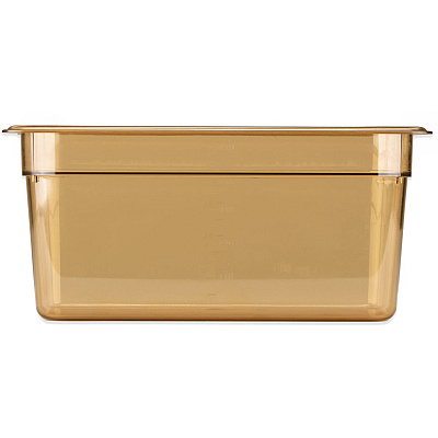 Carlisle StorPlus High Heat Food Pan, 5.7 qt, 12.75 x 12.75 x 6, Amber, Plastic (CFS3086213)