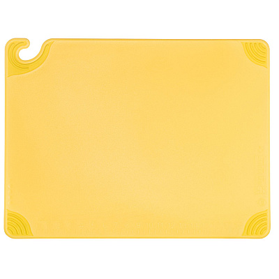 San Jamar Saf-T-Grip Cutting Board, Assorted Colors, 24 x 18 x 0.5, 6/Pack (SJMCBG1824KC)