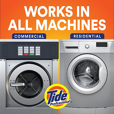 Tide Professional Commercial Liquid Laundry Detergent, 105 oz Pour Bottle, 4/Carton (PGC14116)