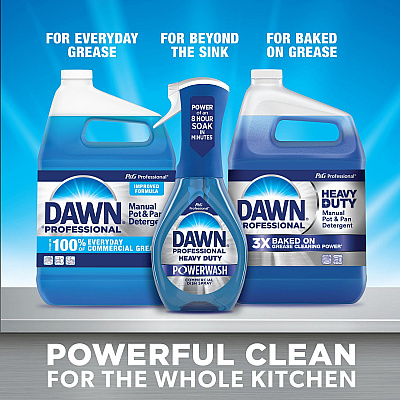 Dawn Professional Manual Pot and Pan Dish Detergent with Pump, Original Scent, (1) Pump and (2) 1 gal Bottles/Carton (PGC15260)