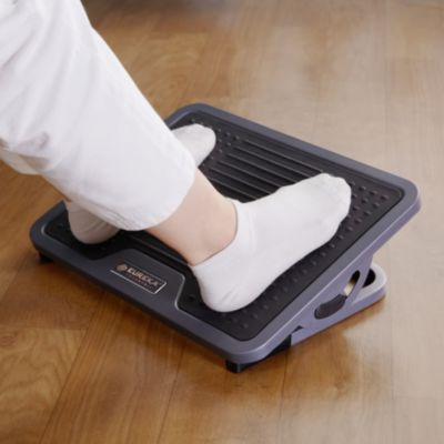 Eureka Adjustable Ergonomic Footrest, 15.38 x 11.81 x 3.32 to 5.19, Black/Gray (EKADSN03048)
