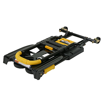 COSCO 2-in-1 Folding Hand Truck, 300 lb Capacity, 17" x 30.5" x 33.5", Black/Yellow (CSC12225YGB1E)