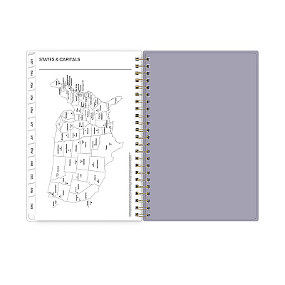 Blue Sky Tula Weekly/Monthly Planner, Floral Artwork, 8" x 5", Purple/Pink/White Cover, 12-Month (Jan to Dec): 2026 (143974)