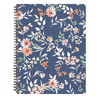 Blue Sky One Tree Planted Effie Weekly/Monthly Planner, Floral Artwork, 11" x 8.5", Blue/Peach/Green Cover, 12-Month (Jan-Dec): 2026 (138325)