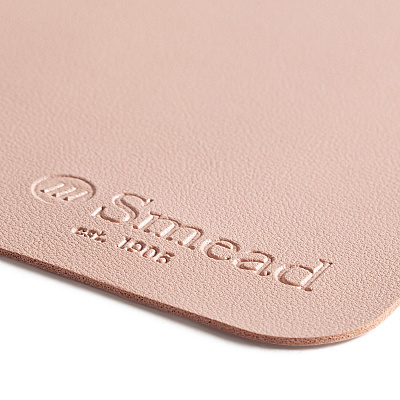 Smead Vegan Leather Desk Pads, 36 x 17, Light Pink (SMD64829)