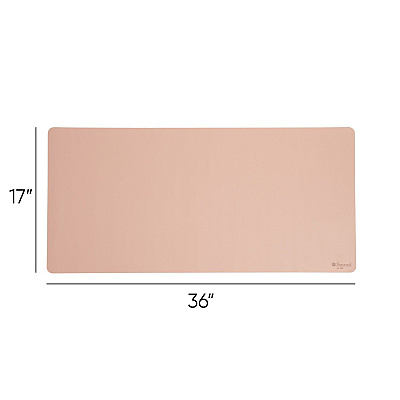 Smead Vegan Leather Desk Pads, 36 x 17, Light Pink (SMD64829)