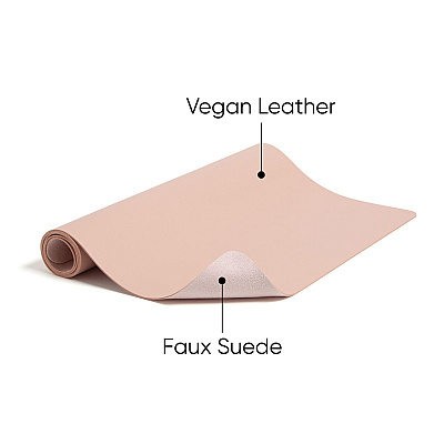Smead Vegan Leather Desk Pads, 36 x 17, Light Pink (SMD64829)