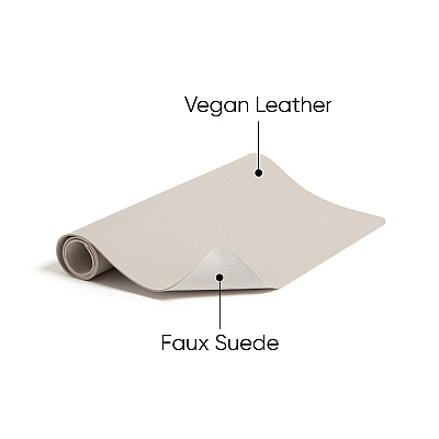 Smead Vegan Leather Desk Pads, 36 x 17, SandStone (SMD64826)