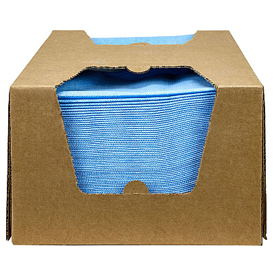 SaniWorks Deluxe Foodservice Wiper, 13 x 17, Blue, 150/Carton (HOSNF310QCB3A)