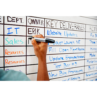 Post-it Easy Erase Permanent Marker Whiteboard Surface, 36 x 24, White Surface (MMMEE3X2)