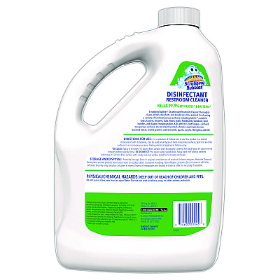 Scrubbing Bubbles Disinfectant Restroom Cleaner, Citrus Scent, 1 gal Bottle, 4/Carton (SJN335599)