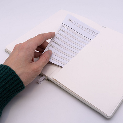 PUKKA PAD Soft Cover Notebook, College Rule, Pebble Cover, (96) 8.2 x 5.11 Sheets (PUK9941SIG)