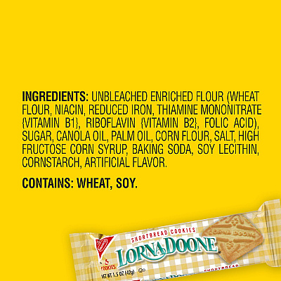 Nabisco Lorna Doone Shortbread Cookies, 1.5 oz Packet, 30/Box, 2 Boxes/Carton (GRR60004093)