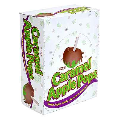 Tootsie Roll Caramel Apple Pops, 0.63 oz Individually Wrapped, 48/Box, 2 Boxes/Carton (GRR60004066)