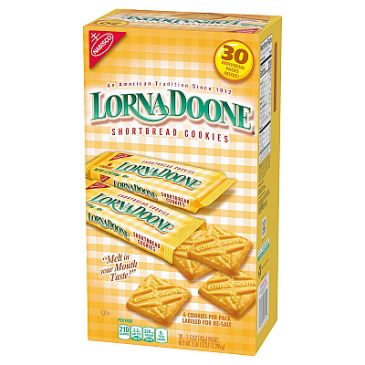 Nabisco Lorna Doone Shortbread Cookies, 1.5 oz Packet, 30/Box, 2 Boxes/Carton (GRR60004093)